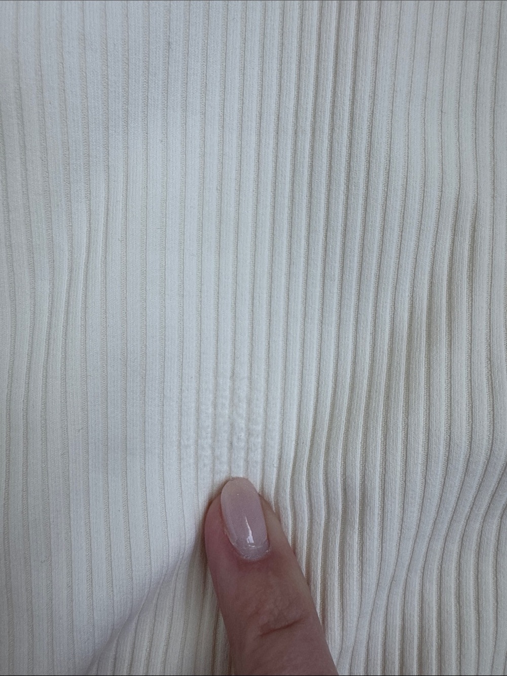 Montce Cream Ribbed Deep V One-Piece Swim - Picture 5 of 5
